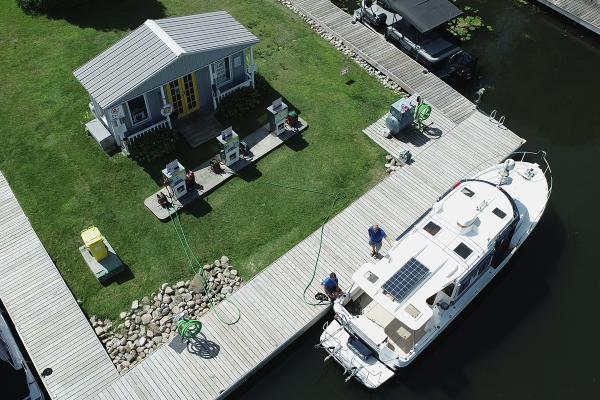Yacht Docked at Lefroy Harbour